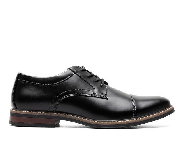 Men's Nunn Bush Carmelo Cap Toe Oxford Dress Shoes in Black color