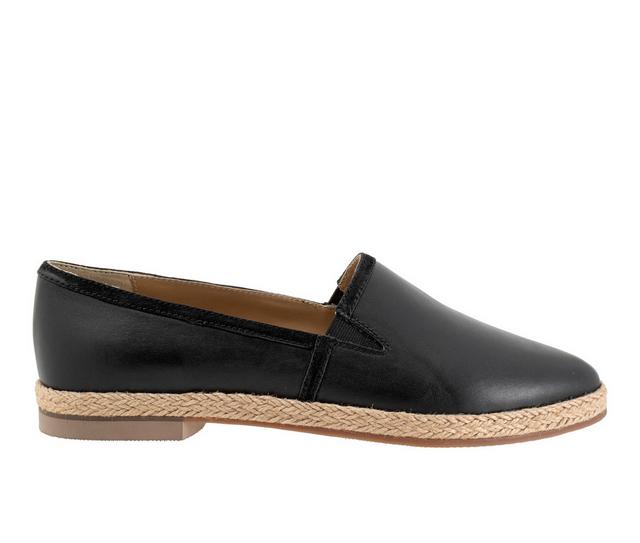 Women's Trotters Estelle Casual Loafers in Black color