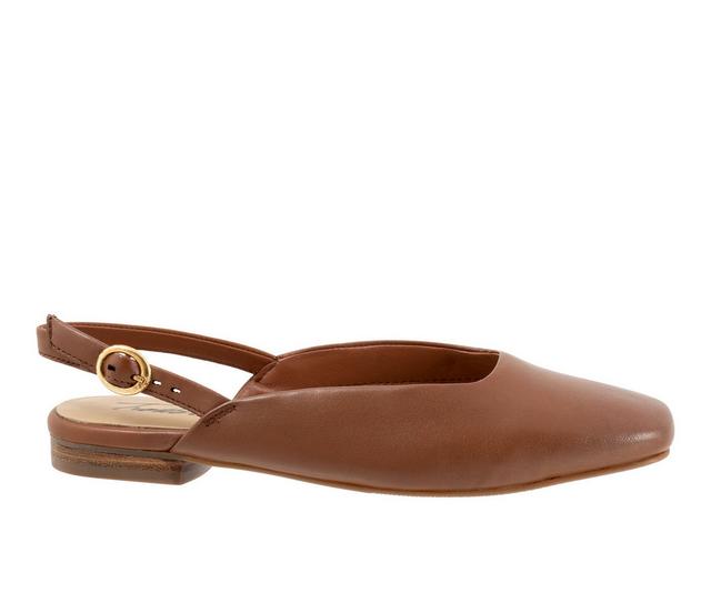 Women's Trotters Holly Slingback Flats in Luggage color