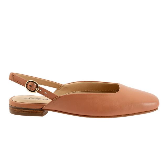 Women's Trotters Holly Slingback Flats in Blush color