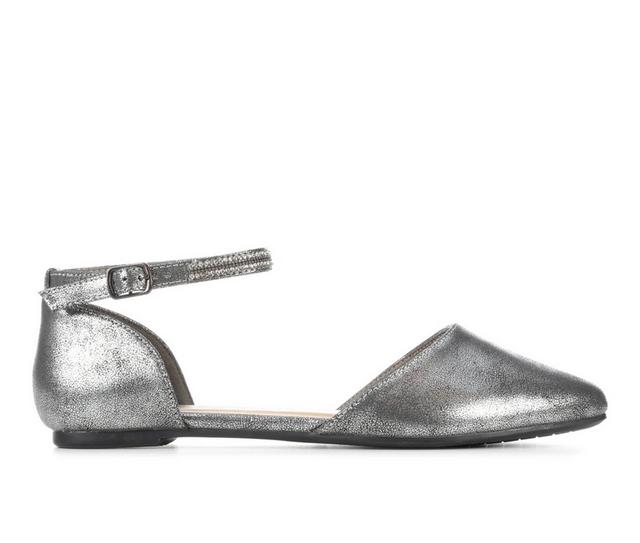 Women's Daisy Fuentes Liona Flats in Pewter color