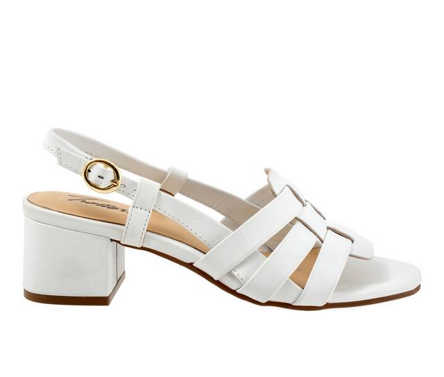 Women's Trotters Luna Dress Sandals in White color