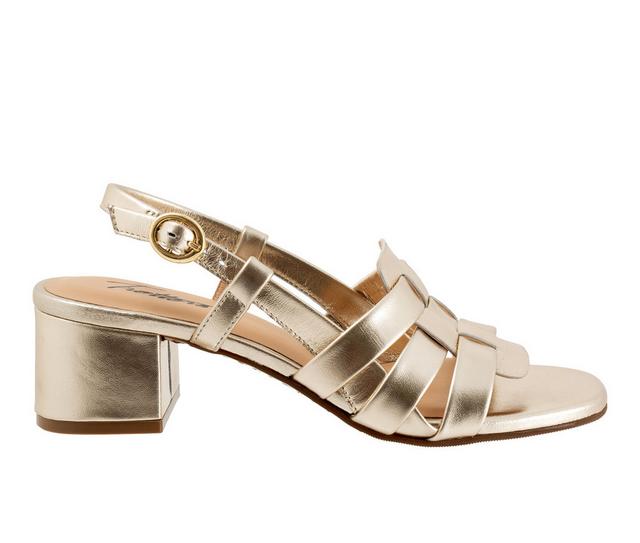 Women's Trotters Luna Dress Sandals in Champagne color