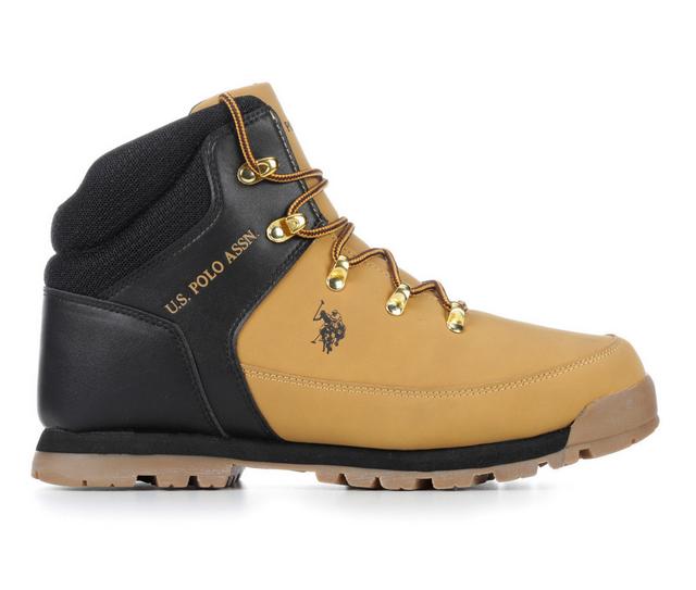Men's US Polo Assn Meridian Boots in Wheat/Black color