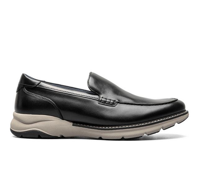 Men's Florsheim Frenzi Moc Toe Venetian Loafers in Black color