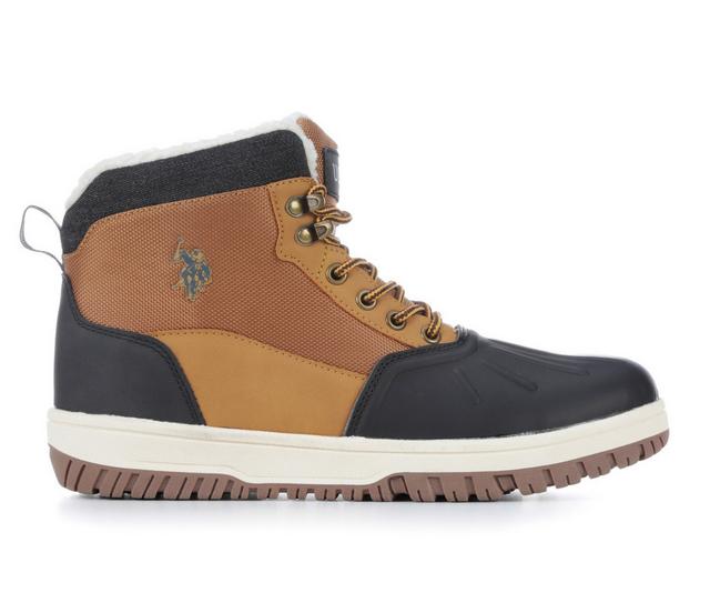Men's US Polo Assn Buckster Boots in Wheat color