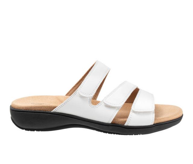 Women's Trotters Rose Sandals in White color