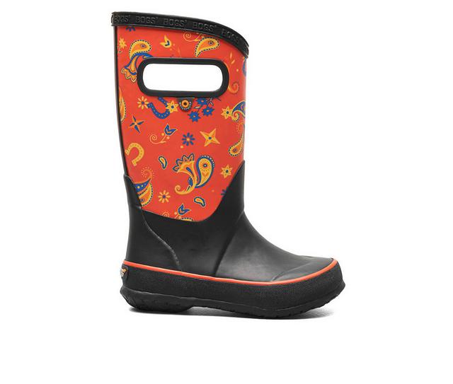 Kids' Bogs Footwear Toddler & Little Kid Western Rain Boots in Red Multi color