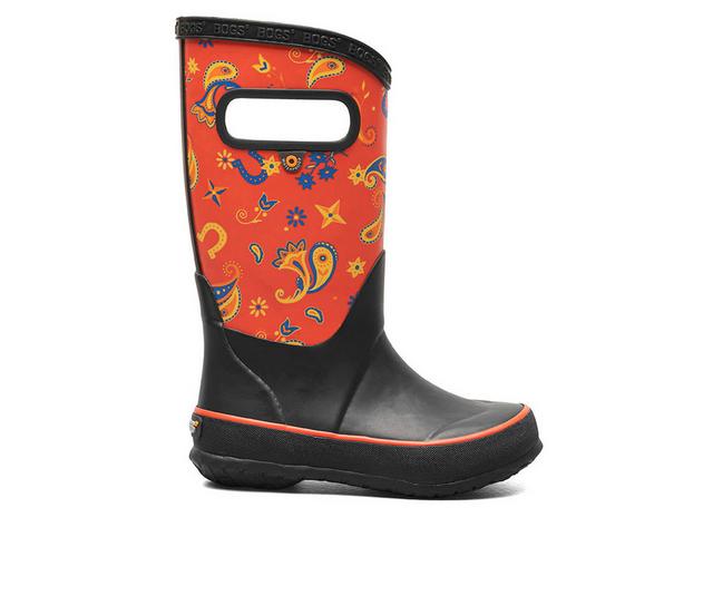 Kids' Bogs Footwear Little Kid & Big Kid Western Rain Boots in Red Multi color