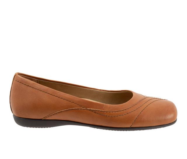 Women's Trotters Sasha Flats in Luggage color