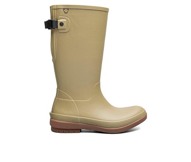 Women's Bogs Footwear Amanda II Tall Rain Boots in Rustic Green color