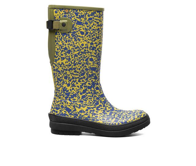 Women's Bogs Footwear Amanda II Tall - Spotty Rain Boots in Olive Multi color