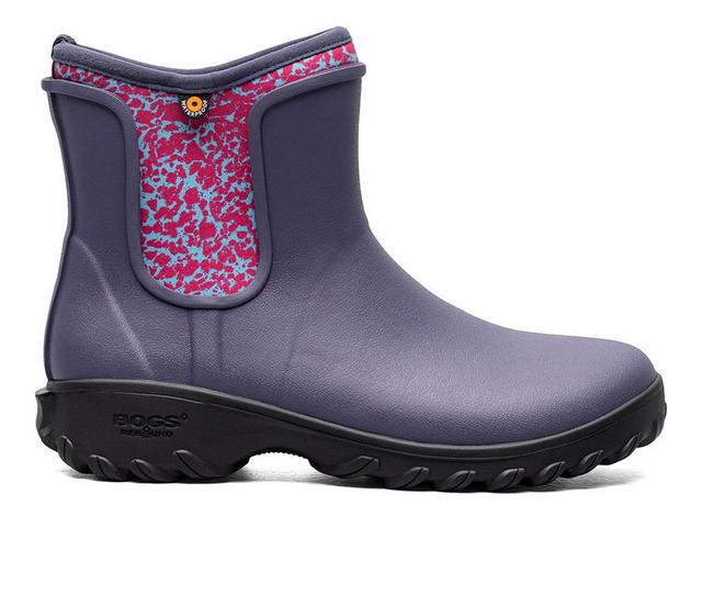 Women's Bogs Footwear Suavie Slip On Boot Spotty Winter Boots in Navy Multi color