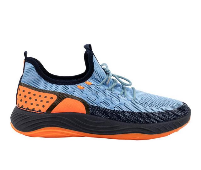 Men's Ecko Unlimited Cabo Fashion Sneakers in Navy/Orange color