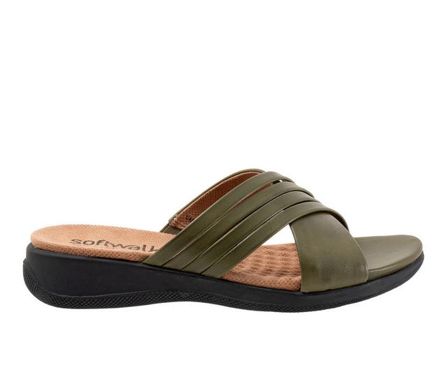 Women's Softwalk Tillman 5.0 Sandals in Dark Olive color