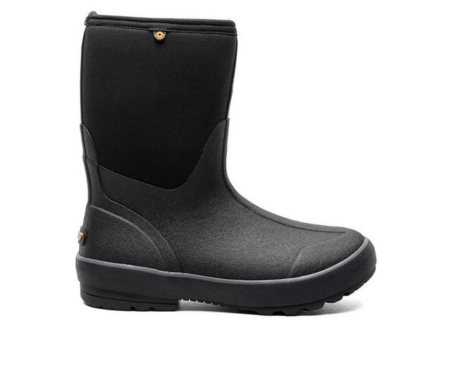 Women's Bogs Footwear Classic II Mid No Handles Winter Boots in Black color