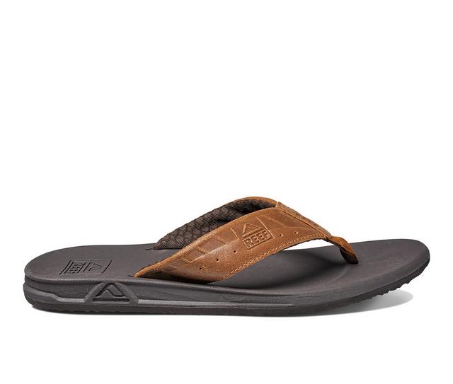 Men's Reef Phantom Le Flip-Flops in Brown/Tan color