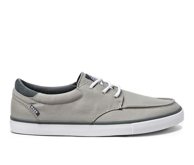 Men's Reef Deckhand 3 Boat Shoes in Grey/White color