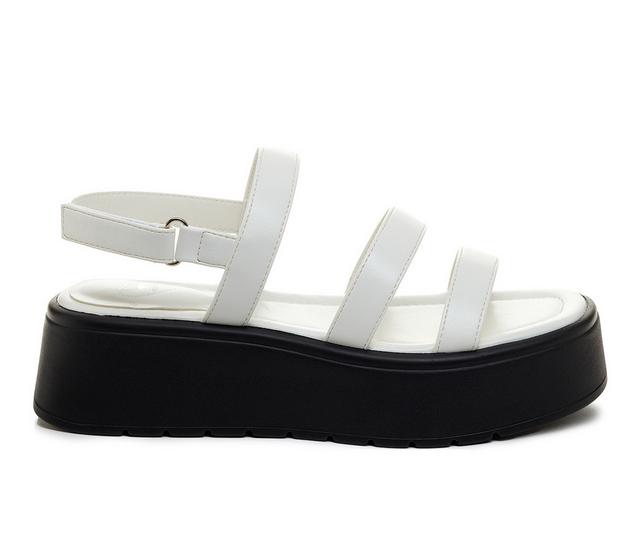Women's Rocket Dog Dover Wedge Sandals in White color