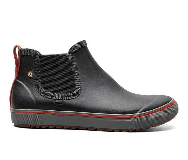 Men's Bogs Footwear Kicker Rain Chelsea II Rain Boots in Black color