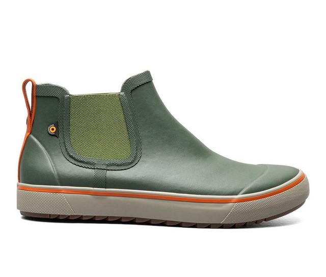 Men's Bogs Footwear Kicker Rain Chelsea II Rain Boots in Dk Green/Multi color