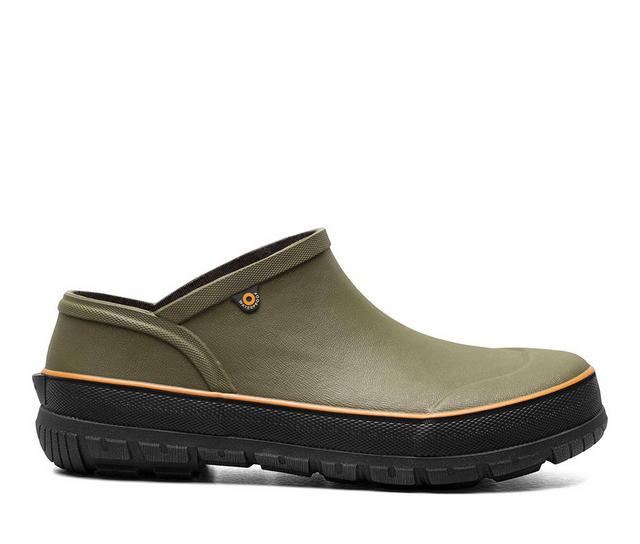 Men's Bogs Footwear Digger Clog Slip-On Shoes in Army Green color