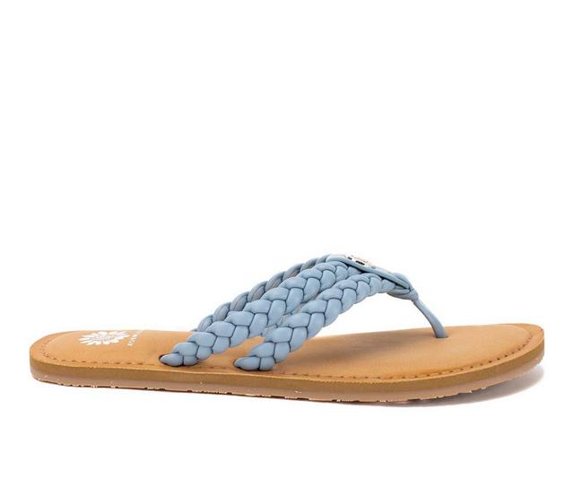 Women's Yellow Box Devina Flip-Flops in Denim color