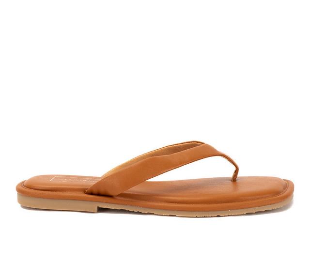 Women's Yellow Box Durham Flip-Flops in Tan color