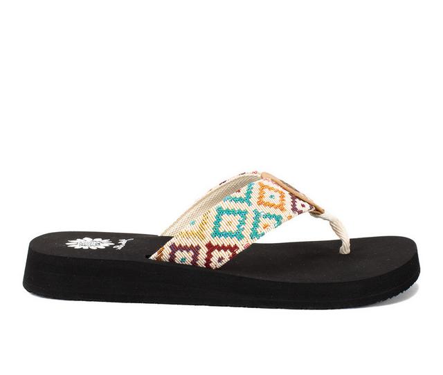 Women's Yellow Box Filana Flip-Flops in Multi color