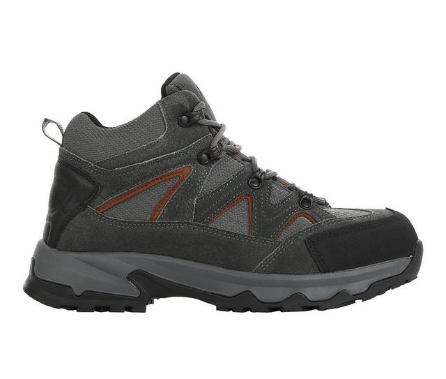 Men's Northside Snohomish Steel Toe Work Boots in Charcoal/Orange color