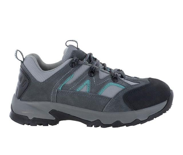 Men's Northside Snohomish Low Steel Toe Work Shoes in Gray/Turquoise color
