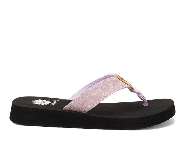 Women's Yellow Box Franca Flip-Flops in Lilac color