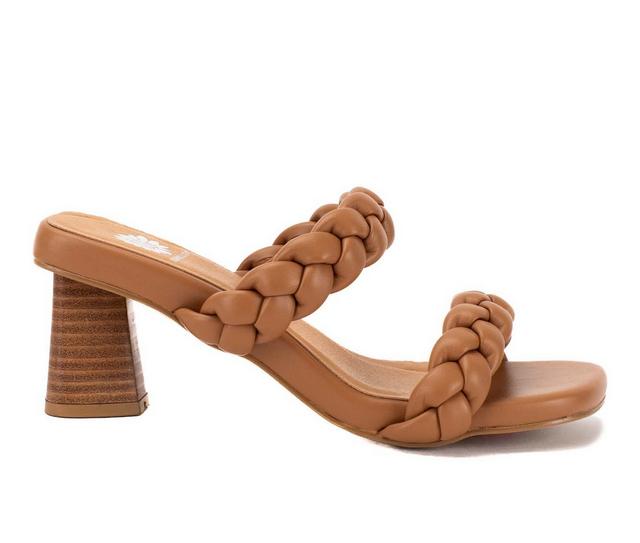 Women's Yellow Box Nimble Dress Sandals in Almond color