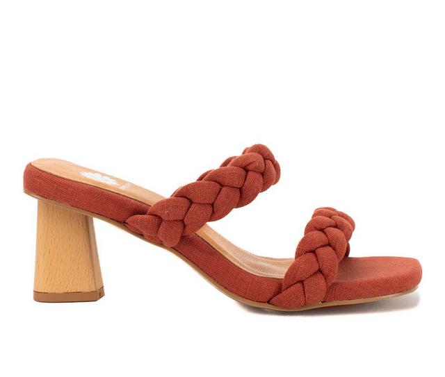Women's Yellow Box Nimble Dress Sandals in Sienna color