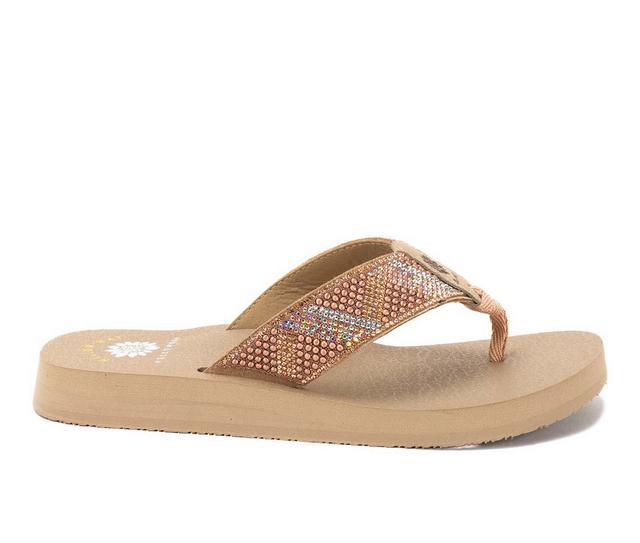 Women's Yellow Box Noah Flip-Flops in Taupe color