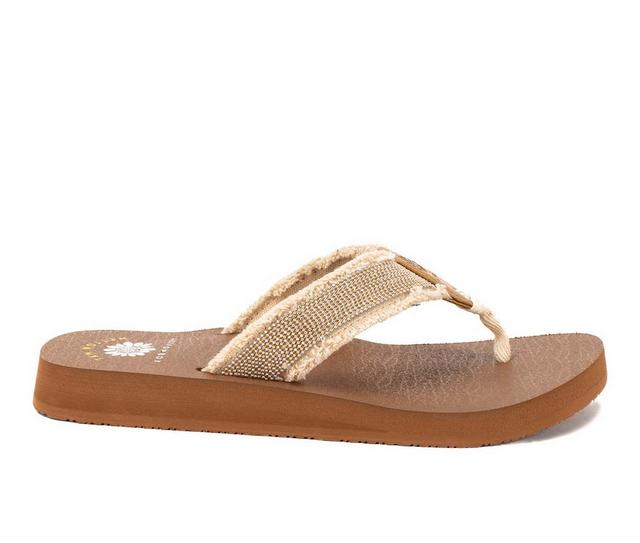 Women's Yellow Box Nolan Flip-Flops in Ivory color