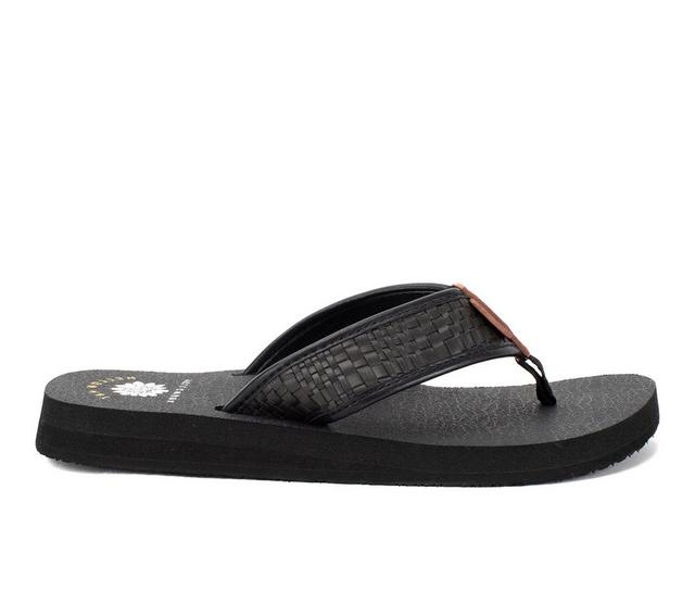 Women's Yellow Box Norit Flip-Flops in Black color