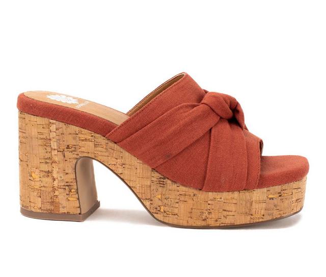 Women's Yellow Box Ordo Dress Sandals in Sienna color