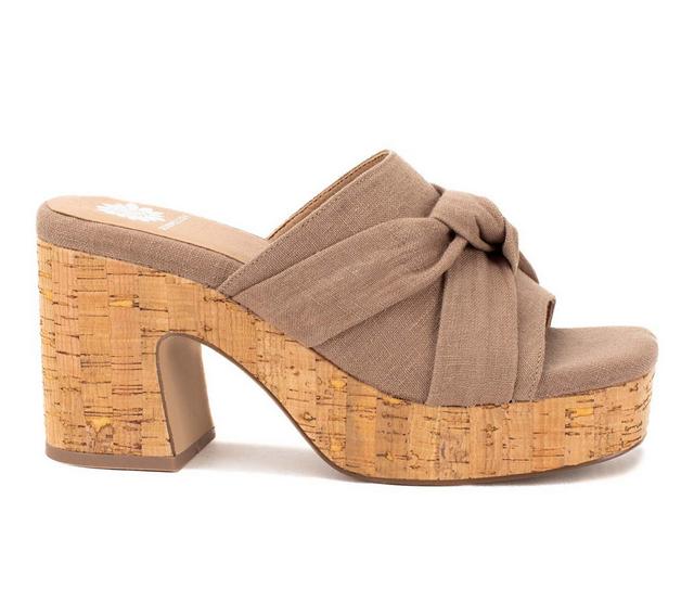 Women's Yellow Box Ordo Dress Sandals in Taupe color