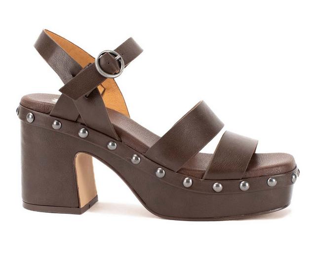 Women's Yellow Box Orsha Dress Sandals in Dk Brown color