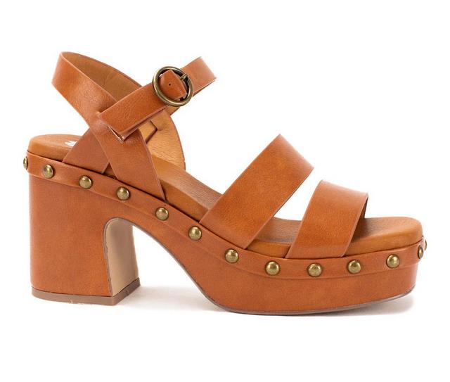 Women's Yellow Box Orsha Dress Sandals in Tan color