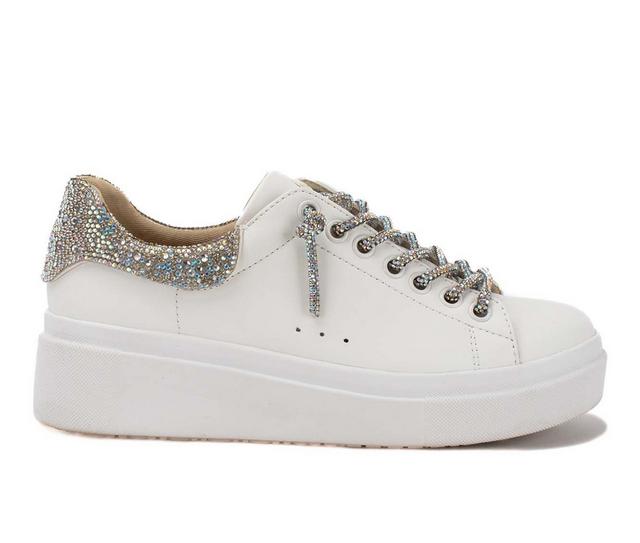 Women's Yellow Box Evalia Fashion Sneakers in Clear color