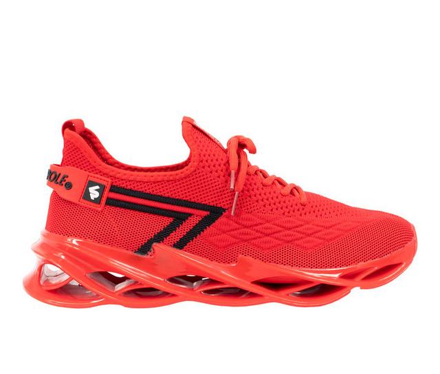 Men's Southpole Lennox ZZ Fashion Sneakers in Red color
