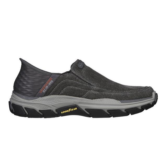 Men's Skechers 204809 Respected Holmgren Slip-In Casual Shoes in Charcoal color