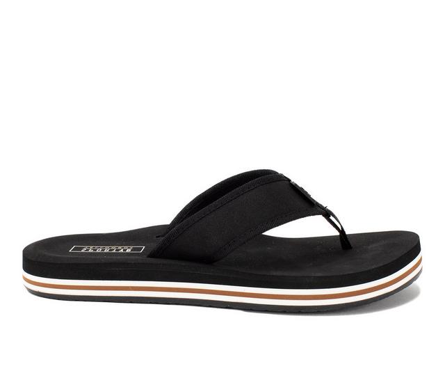 Women's Yellow Box Rumble Flip-Flops in Black color
