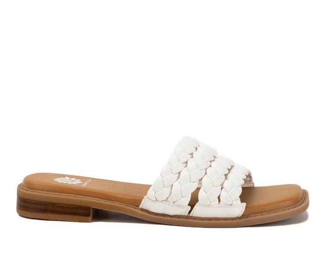 Women's Yellow Box Santai Sandals in White color