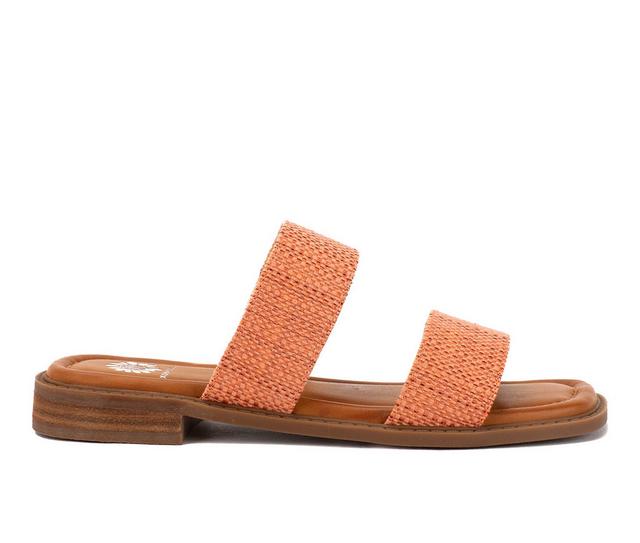 Women's Yellow Box Seaside Sandals in Coral color