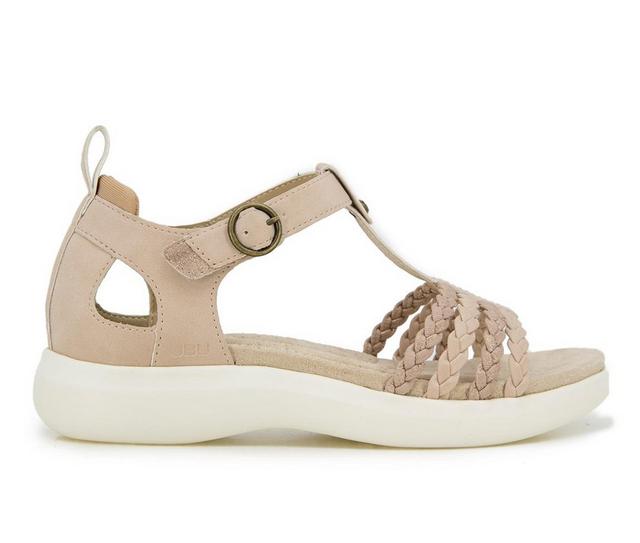 Women's JBU Prague Sandals in Light Tan color