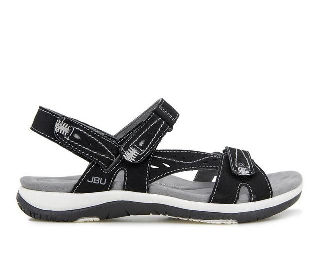 Women's JBU Stephie Vegan Sandals in Black color