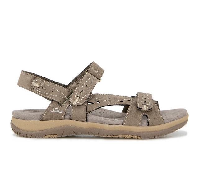 Women's JBU Stephie Vegan Sandals in Brown Wide color